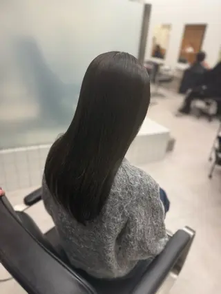 ミディアム カラー 縮毛矯正+モテカラー 🎀✨MIHOのヘアスタイル