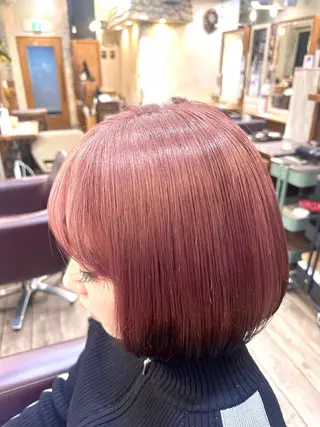 ミディアム カラー ツヤ髪 透明感カラー ゆいなのヘアスタイル