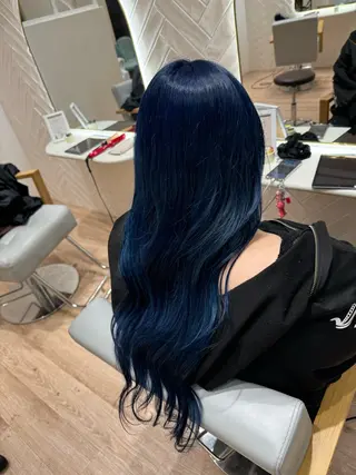 ロング カラー 河添 麗菜のヘアスタイル