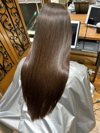 ロング カラー パーマ 新宿✨顔周りカット 韓国ヘア/坂本亜裟海のヘアスタイル