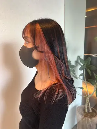ロング カラー 中井 一葉のヘアスタイル