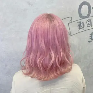 ミディアム ブリーチ&エクステ 🥀ケアカラー特化のヘアスタイル