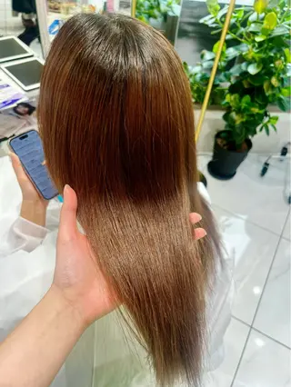 セミロング Rin/寒色系カラー 🦋/うる艶ヘア🫧のヘアスタイル