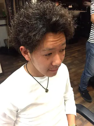 ショート パーマ メンズ JASMINE by carrefourのヘアスタイル