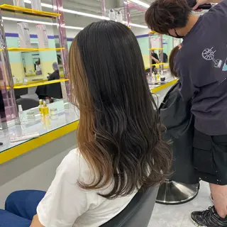 セミロング カラー mai🍑暖色カラー /レイヤー💖のヘアスタイル