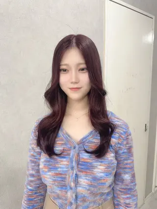 ロング カラー 赤み無し柔らかカラー 【梅田】madokaのヘアスタイル