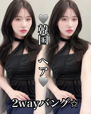 ロング カラー 韓国ヘア/レイヤー カット/✨髪質改善のヘアスタイル