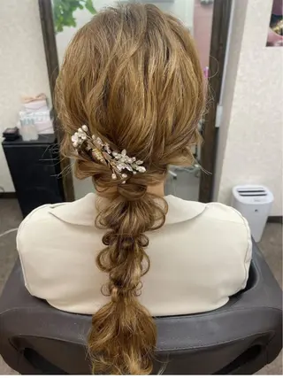 ロング ヘアアレンジ 池田 景子のヘアスタイル