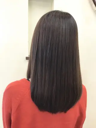 ロング パーマ ブリーチでもできる 縮毛矯正相原慎🌈のヘアスタイル