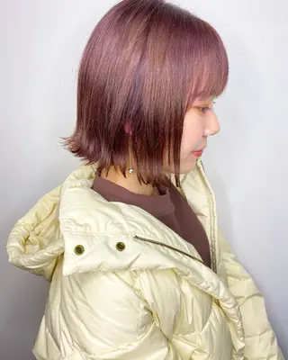 ミディアム カラー 🧡色落ちまで2度綺 麗なカラー🧡ヨシキのヘアスタイル