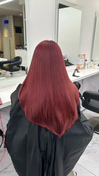 ロング カラー ヘアアレンジ 💎韓国/ レイヤー カット/ 暖色🫧のヘアスタイル