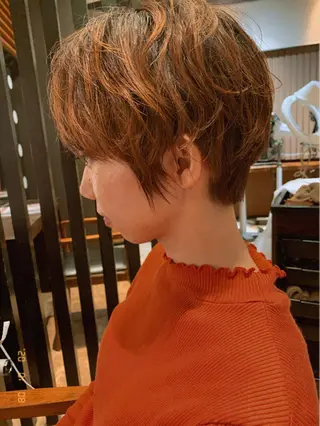 ショート パーマ ムトウ リンカのヘアスタイル