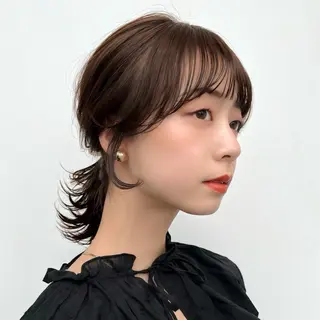 ミディアム カラー ヘアアレンジ 🌱ボブ/レイヤー/ ベージュ/あやみ✨のヘアスタイル