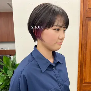 ショート カラー 初めてのショート お任せください✂️のヘアスタイル