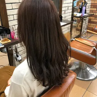 ロング カラー パーマ ヘアアレンジ 暖色ボブ 🍊rikakoのヘアスタイル