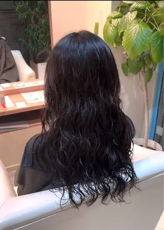 ロング パーマ 山口 陸のヘアスタイル