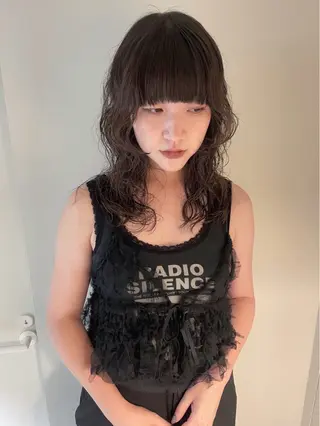 セミロング カラー パーマ 似合わせヘア 🪶remiのヘアスタイル