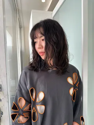 ミディアム レイヤー/ナチュラル 💐nao.のヘアスタイル