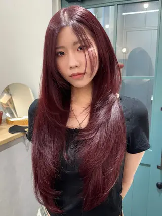 ロング チヒョ🦋 韓国hair🇰🇷のヘアスタイル