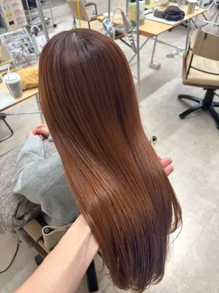 セミロング 段野吾颯 ／ベージュカラーのヘアスタイル