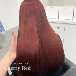 ロング カラー 韓国風艶髪🎀 暖色カラー🤍のヘアスタイル