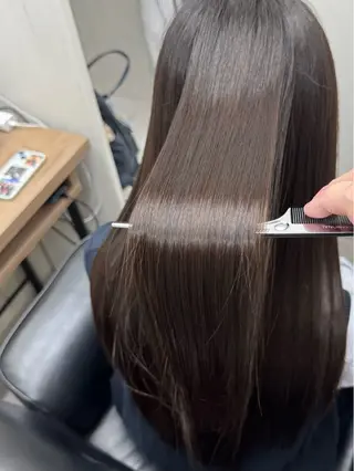 ロング カラー 艶髪改善師/高橋潤 /縮毛矯正のヘアスタイル