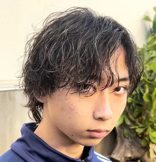 パーマ 八十川 佑斗のヘアスタイル