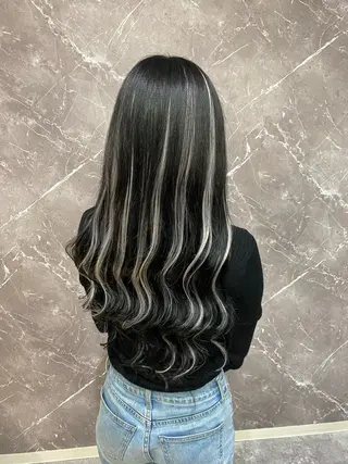 ロング RIN シールエクステのヘアスタイル