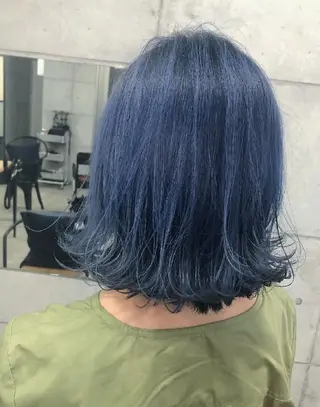 ミディアム カラー メンズ パーマ マツエク・マツパ ヘアアレンジ ネイル キッズ カラー特化サロン Eir心斎橋のヘアスタイル