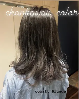 セミロング カラー 川合 勇気のヘアスタイル