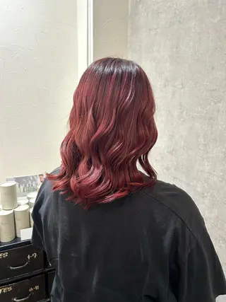 ミディアム カラー レディース特化/ 前橋/よしかわあんみのヘアスタイル