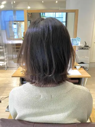 ミディアム カラー ヘアアレンジ 前田 裕介のヘアスタイル
