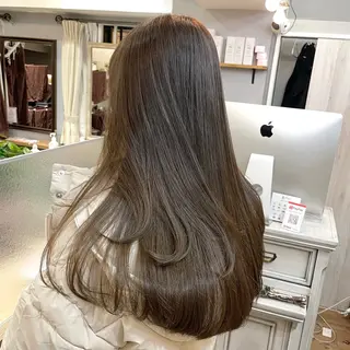 セミロング カラー ヘアアレンジ 新宿/レイヤー特化 韓国ヘア/海外ヘアのヘアスタイル