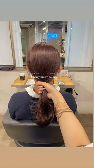ミディアム カラー パーマ ヘアアレンジ メンズ ネイル マツエク・マツパ アイブロウ 透明感カラー・レイヤ ー🎀amika🎀のヘアスタイル