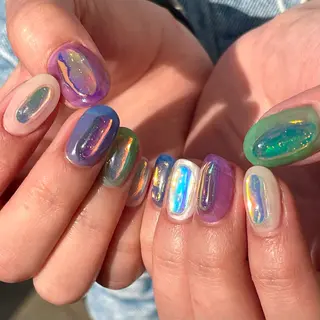 ネイル 【 ﾈｲﾘｽﾄ&ｱｲ ﾘｽﾄ】キヨカのネイルデザイン