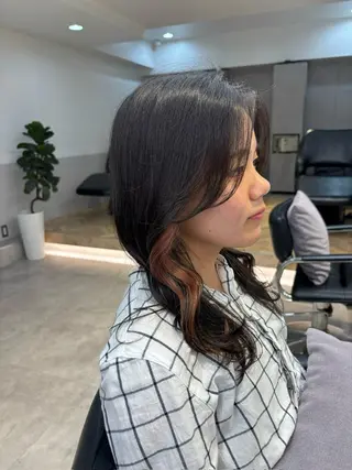 セミロング 🎀クロスパーマ／ ボブ🎀MOMONAのヘアスタイル