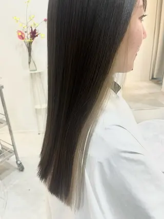 ロング 加藤 明香里のヘアスタイル