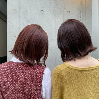 ショート カラー 🪭risa 暖色/レイヤー🪭のヘアスタイル