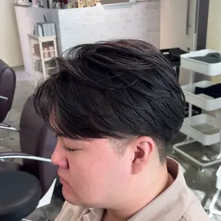 ショート パーマ メンズ 縮毛矯正/メンズ パーマ/岩名新大のヘアスタイル