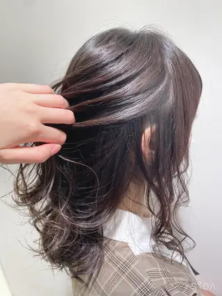 セミロング ヘアアレンジ 🍇齊藤 愛🍇/メンズ/縮毛のヘアスタイル