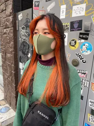 ロング カラー 艶髪サラサラカラー 🌈前原健吾のヘアスタイル