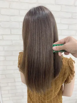 ロング 髪質改善 髪質改善カラーのヘアスタイル