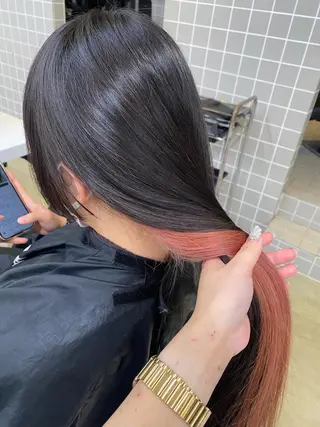 ロング カラー ヘアアレンジ キッズ TRU Shino🦋のマツエク・マツパデザイン