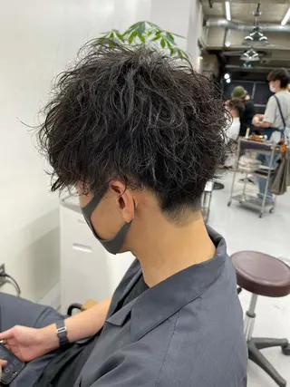 パーマ メンズ 森本裕/オーナー/ ハイトーン/パーマのヘアスタイル