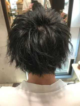 ミディアム カラー パーマ ヘアアレンジ メンズ キッズ ネイル マツエク・マツパ EnBlesS西宮 マンツーマン神道有基のヘアスタイル