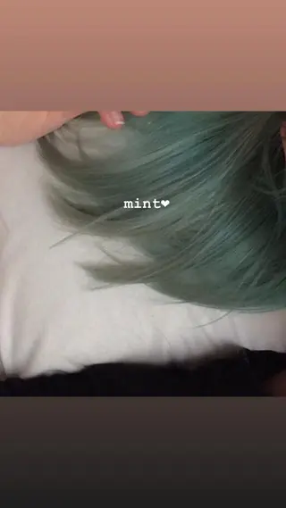 ミディアム カラー ヘアアレンジ ハイトーン/透け感 カラー🎀真香のヘアスタイル