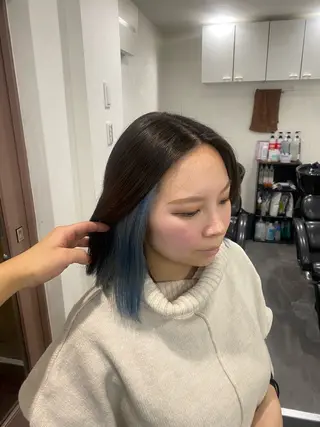 カラー Seleneコウキ ブリーチ/ハイトーンのヘアスタイル