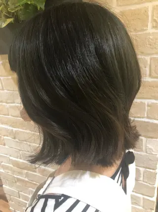 ミディアム ⬛️⬜️髪質改善⬛️ ⬜️藤川慎太郎のヘアスタイル