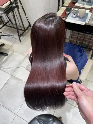ロング 縮毛矯正/髪質改善 特化/冨島智基のヘアスタイル