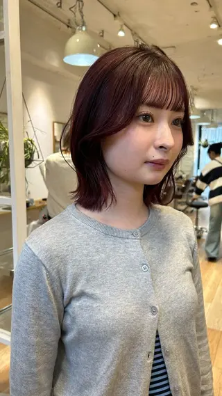 ショート カラー じゅわっと暖色カラー 🍊Moemiのヘアスタイル